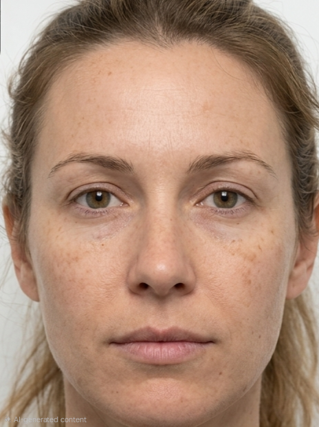 Before clinical skin rejuvenation treatment